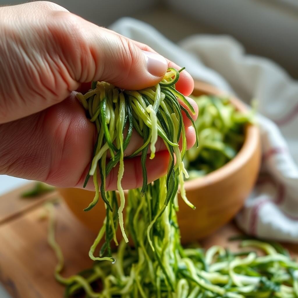 How do you get moisture out of zucchini for bread?