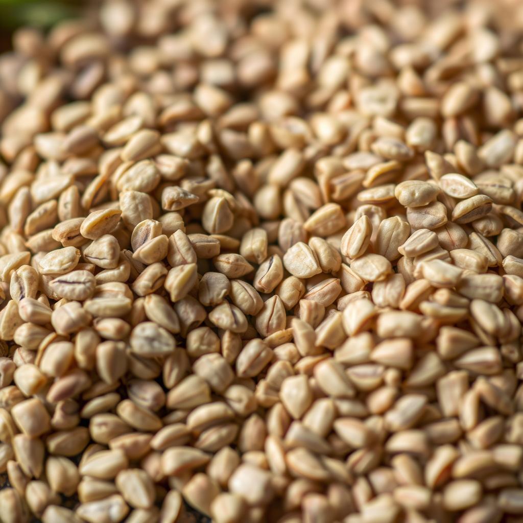 Caraway and rye seeds