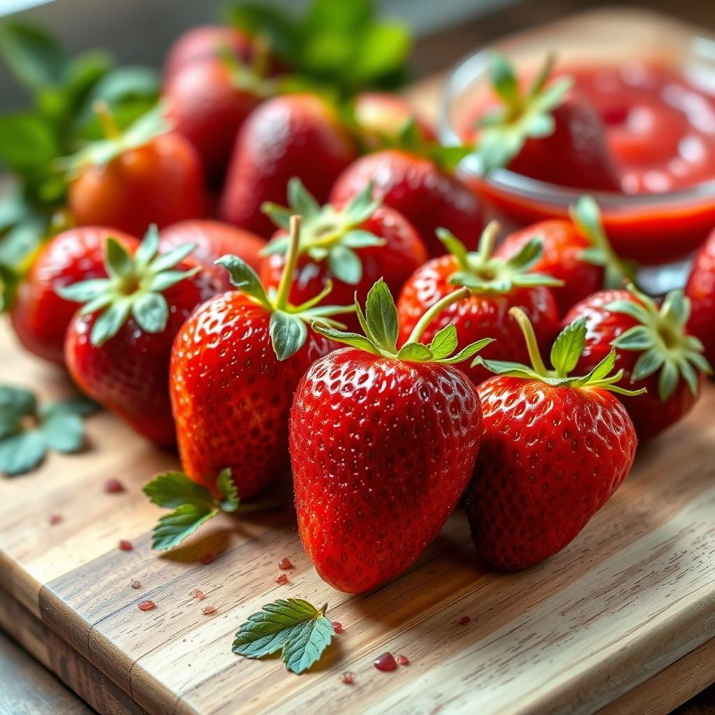 Fresh strawberries