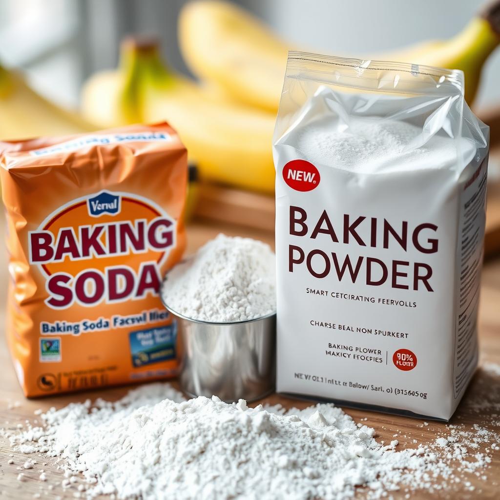 Should I use baking soda or baking powder for banana bread?