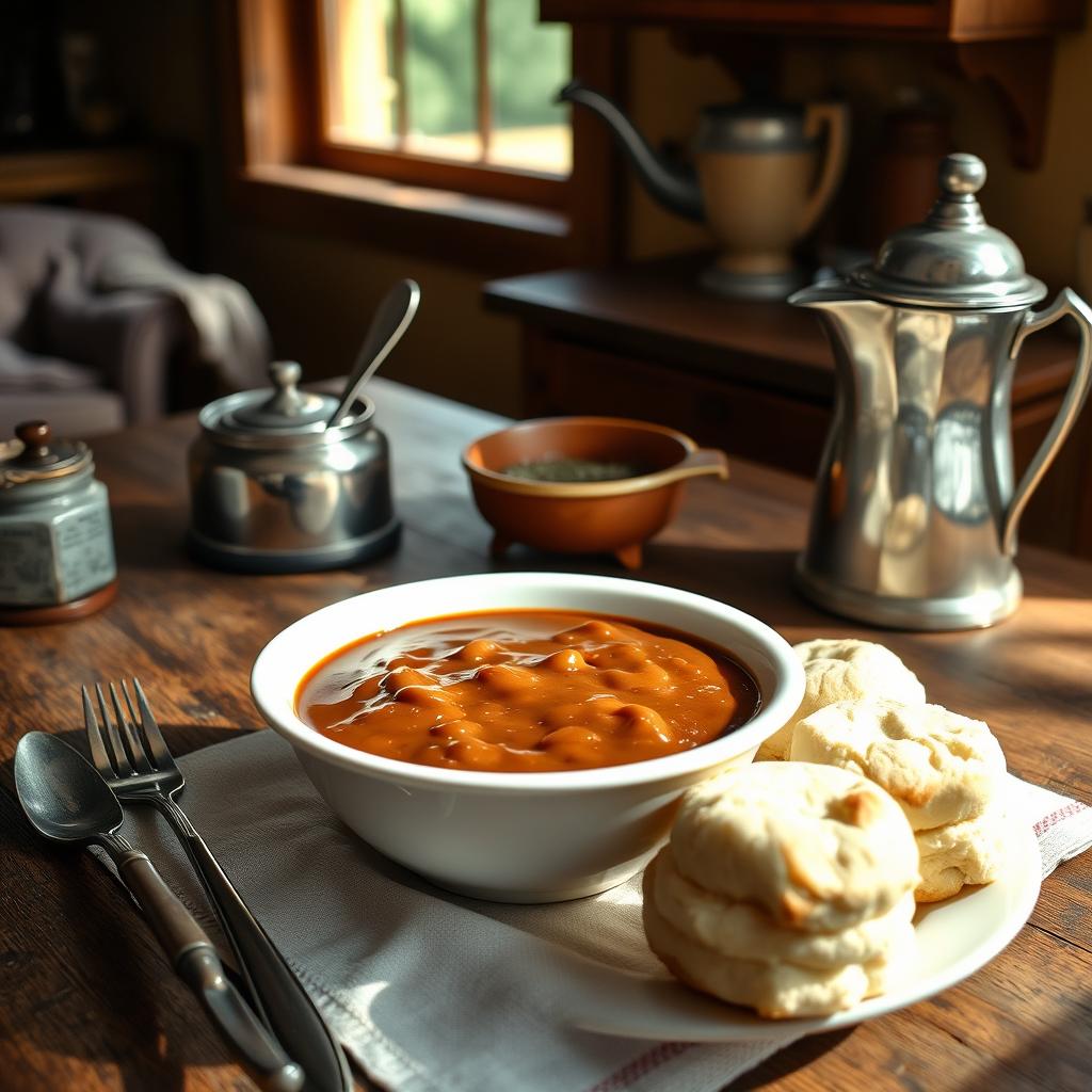 Where did chocolate gravy come from in Arkansas?