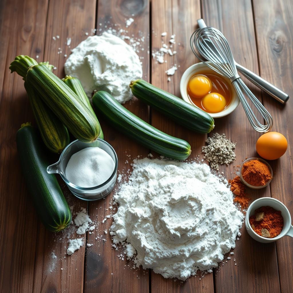 Zucchini bread ingredients