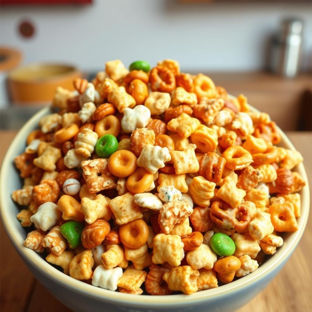 baked snack mix