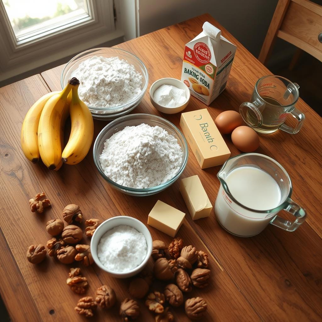 banana bread ingredients