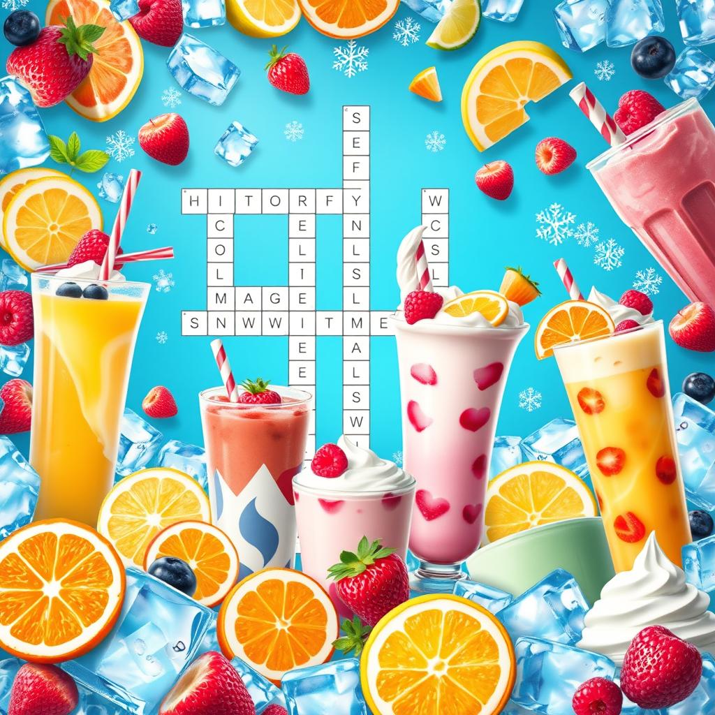 cold yogurt drink crossword