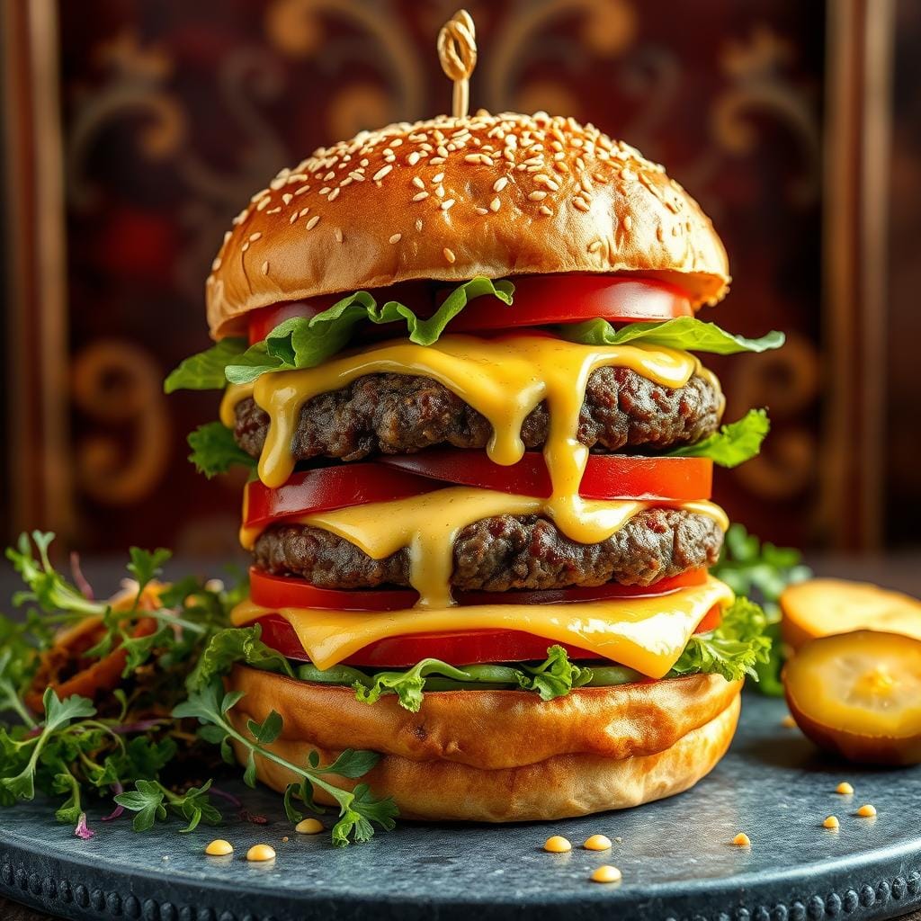 opulent hamburger