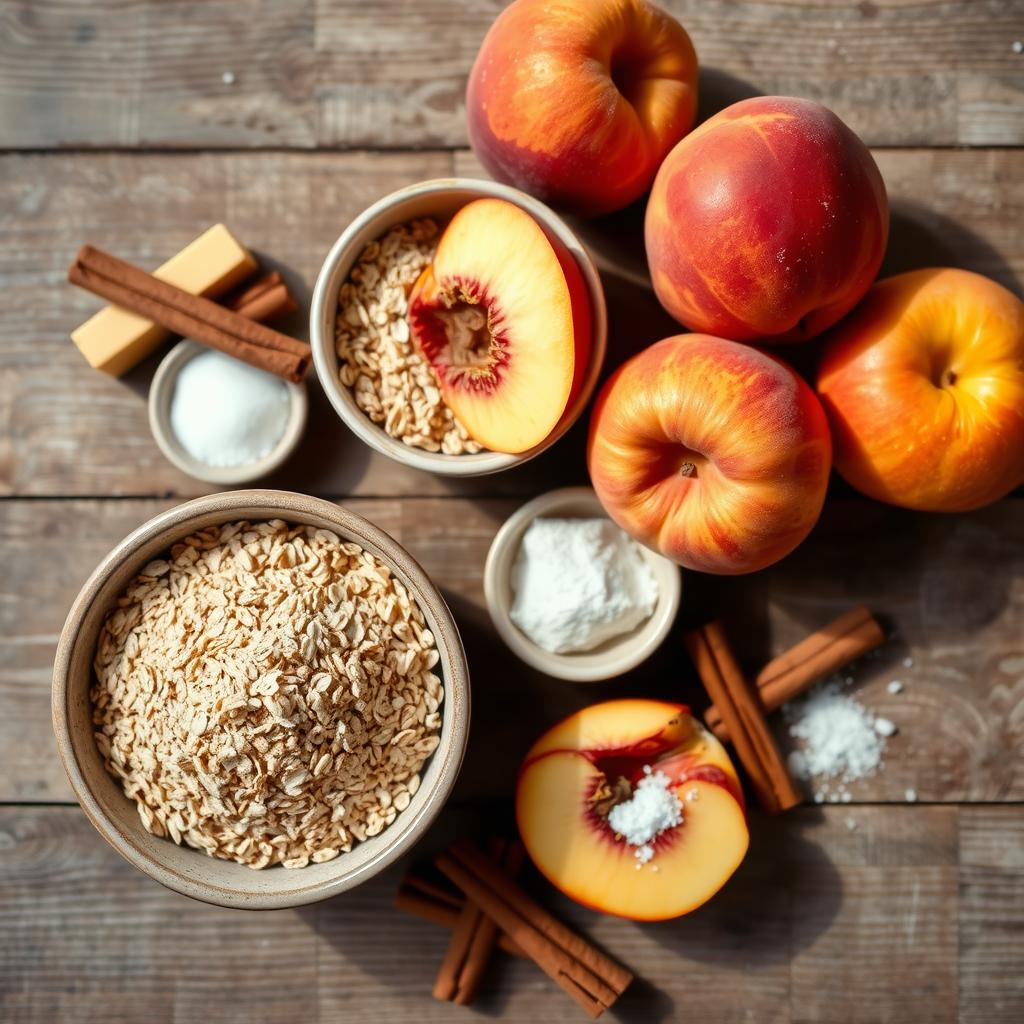 peach crumble ingredients