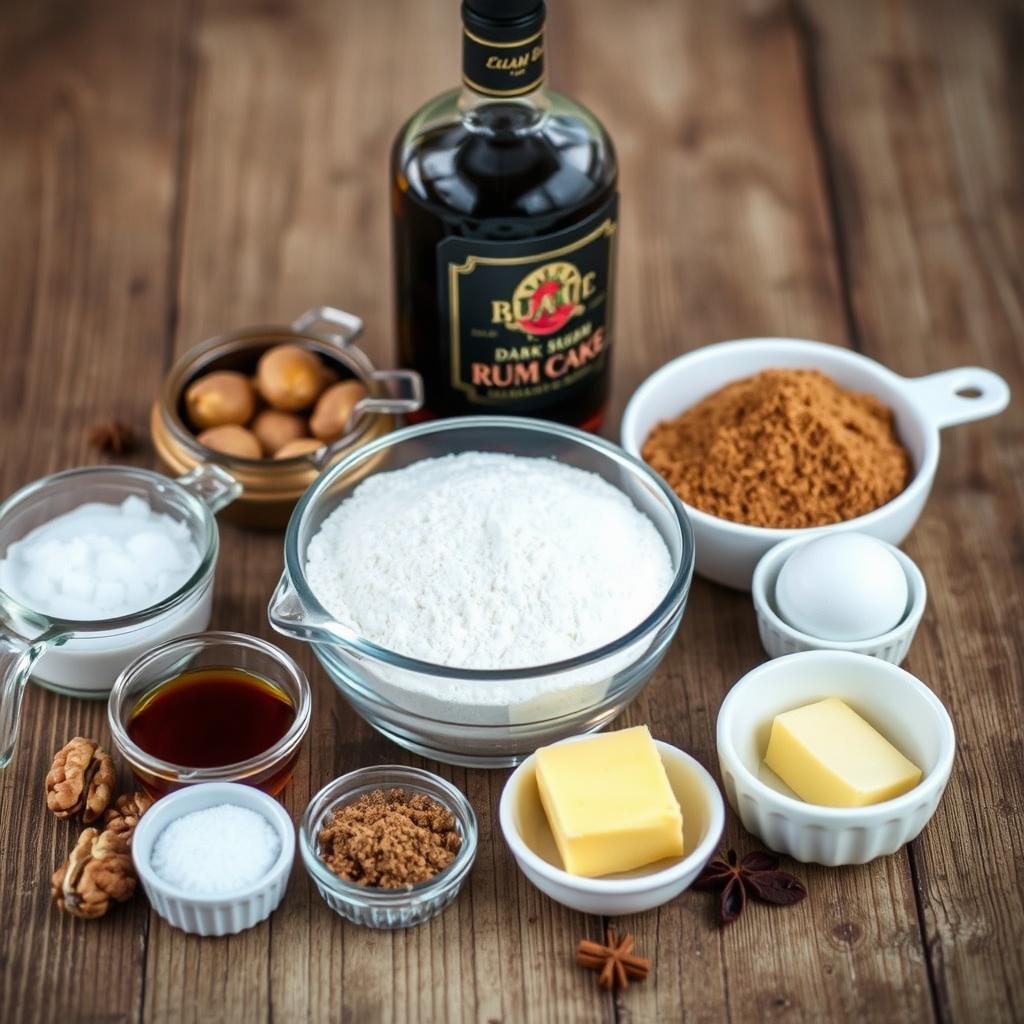 rum cake ingredients